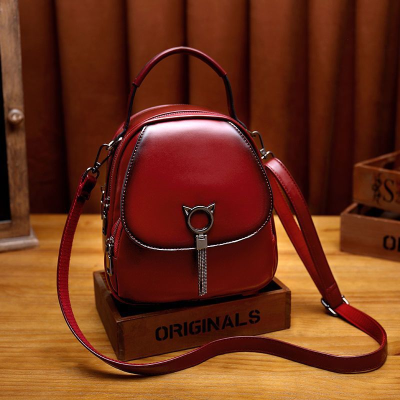 Women's Pretty Small Fashion Soft Leather Backpacks