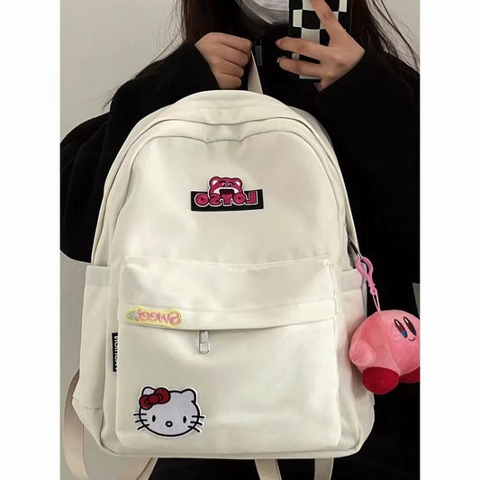 Capacity Soft Cute Hello Kitty Campus Backpacks