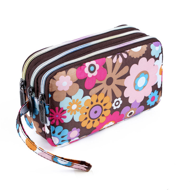 Women's Korean Printed Mobile Running Cloth Coin Purses