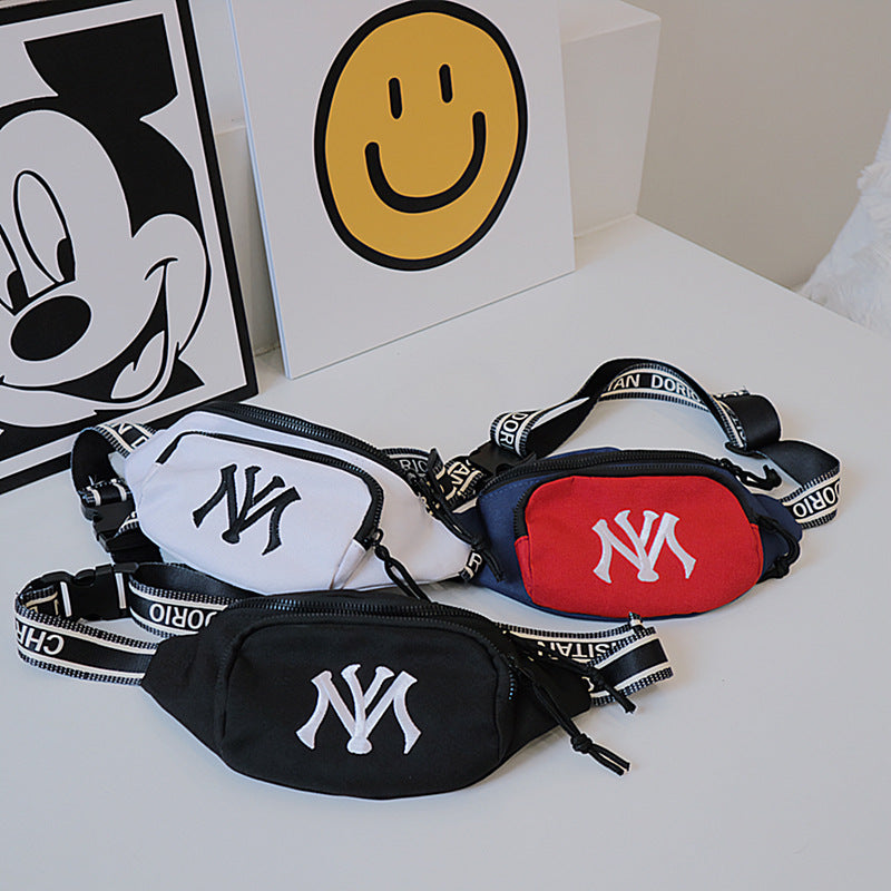 Children's Fashion Boys Cool Personality Letters Nylon Children's Waist Packs