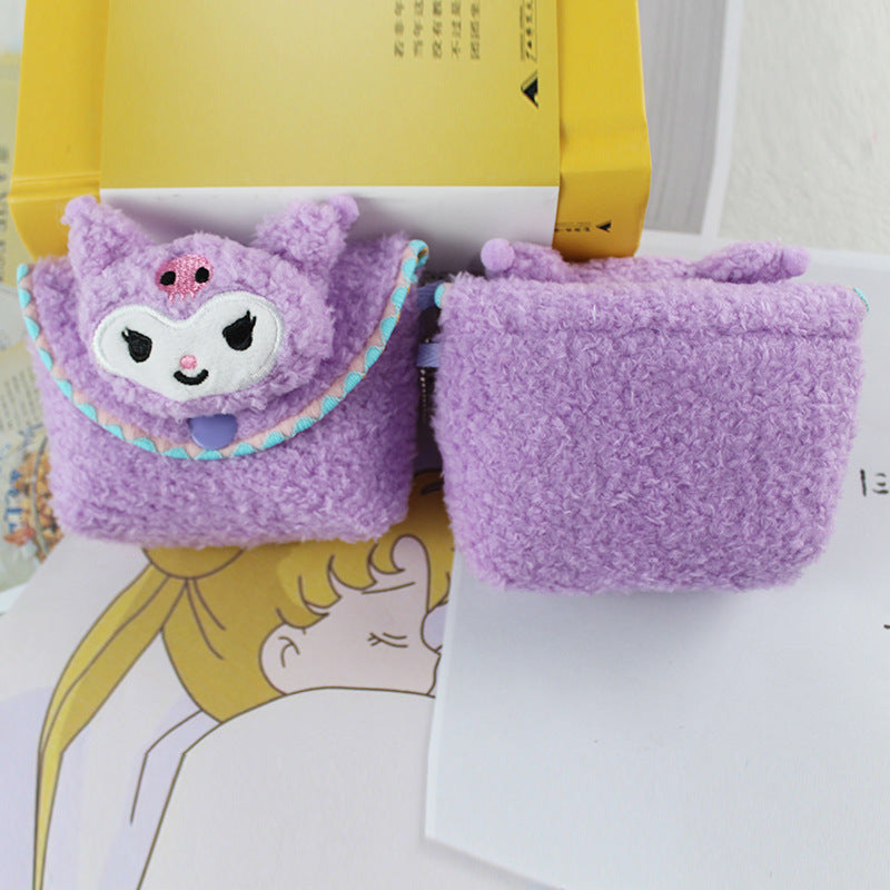 Fleece Plush Cartoon Change Korean Cute Coin Purses