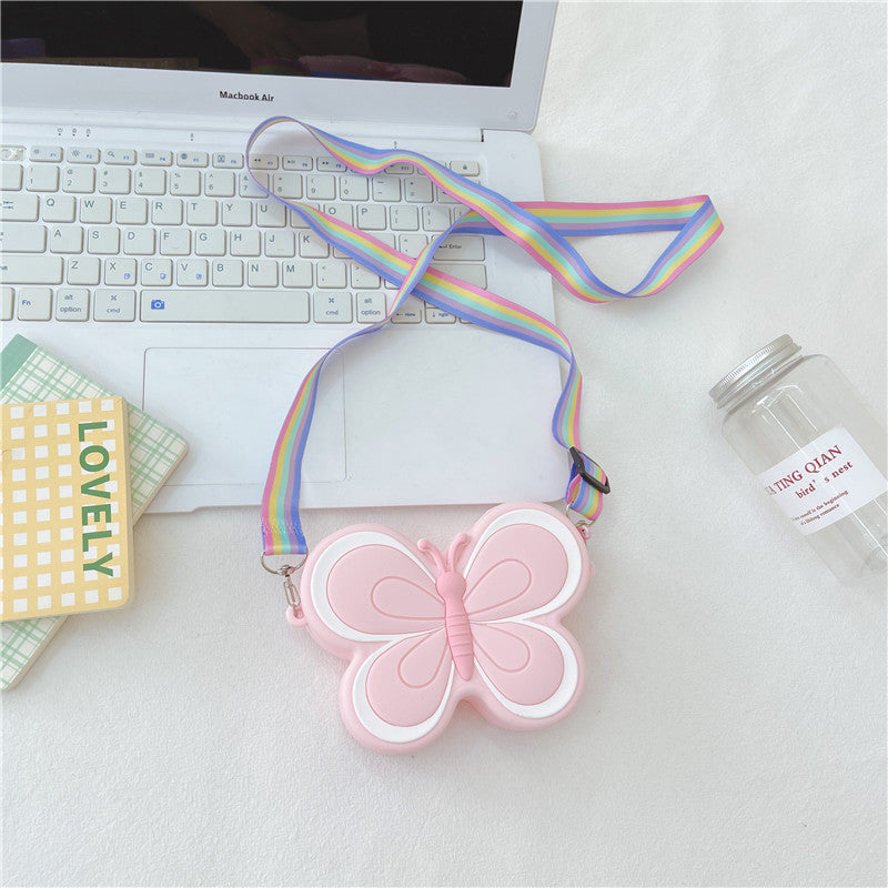 Children's Silicone Cute Colorful Small Butterfly Sweet Children's Coin Purse