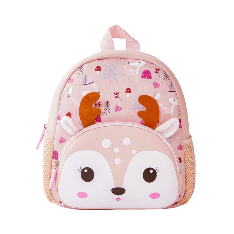 Pretty Animal Cartoon Neoprene Dinosaur Unicorn School Bags