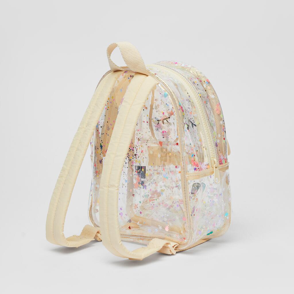 Children's Sequins Shiny Rabbit Shape Transparent Shopping Backpacks