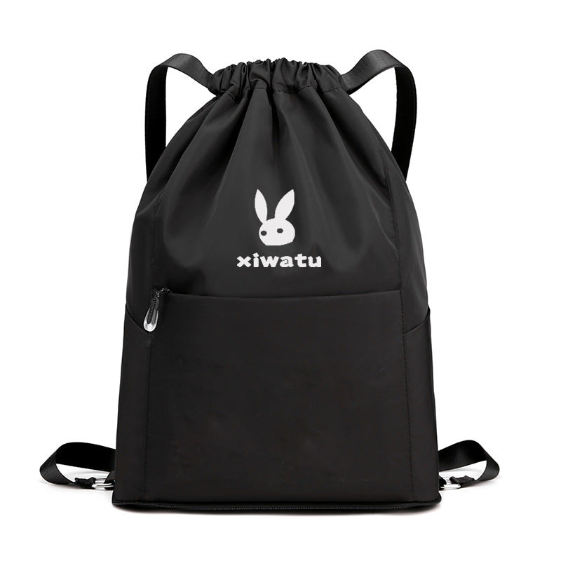 Women's & Men's & Portable Folding Fitness Drawstring Leisure Backpacks