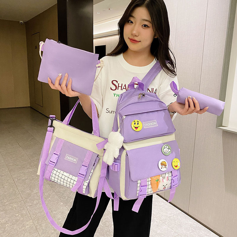 Korean Style For Primary Secondary Radish Travel Bags