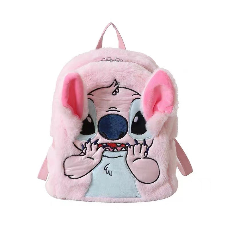 Petits sacs à dos drôles de dessin animé féminin en peluche mignon