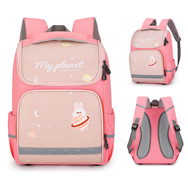 Children's Primary Grade Portable Burden Alleviation Breathable Elementary School Students' Schoolbags