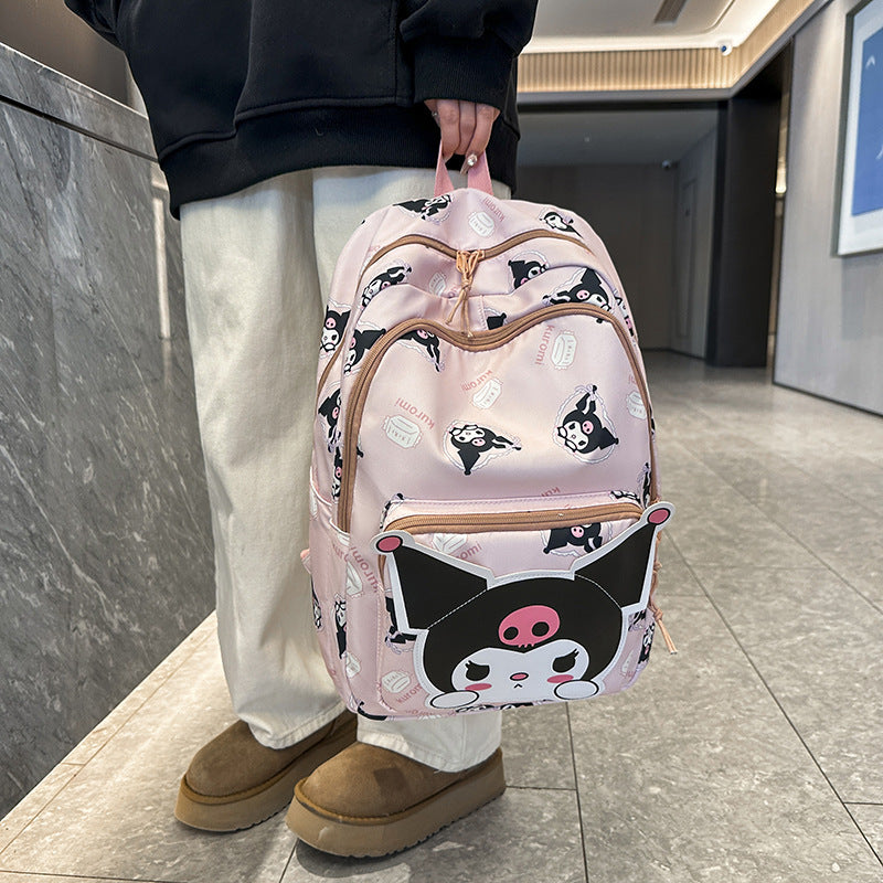 Cartoon Printed Primary Junior High Female Children's Backpacks