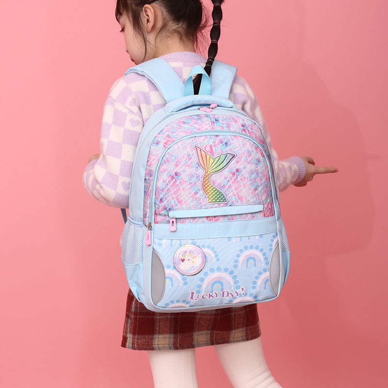 Grade Cartoon Large Capacity Burden Reduction Elementary School Students' Schoolbags