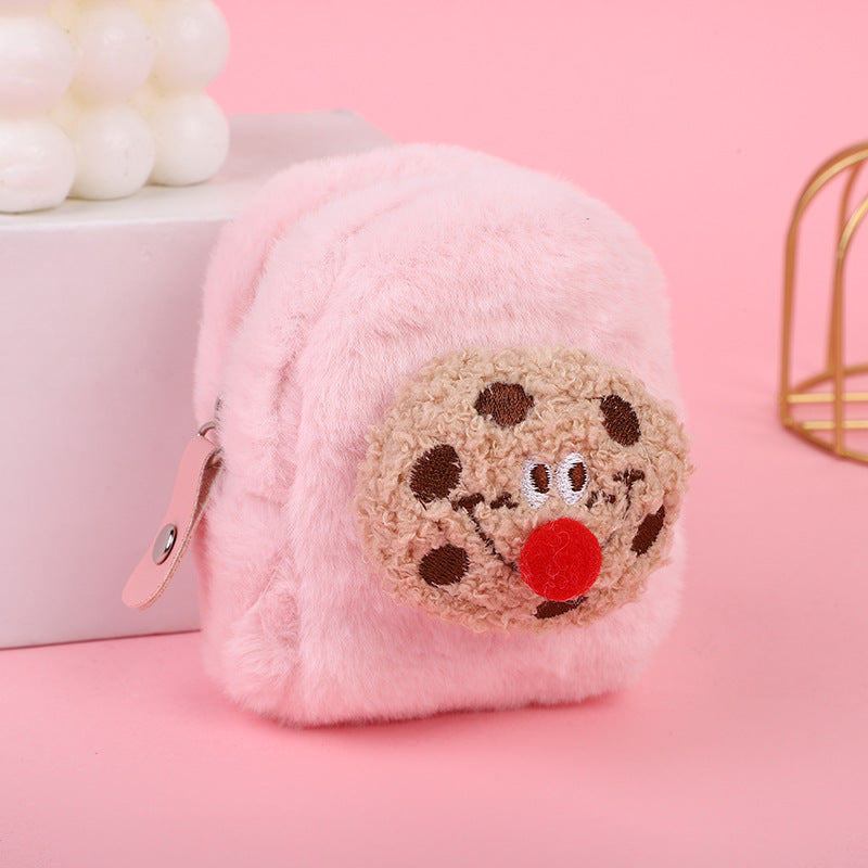 Korean Girly Christmas Mini Cartoon Plush Coin Purses