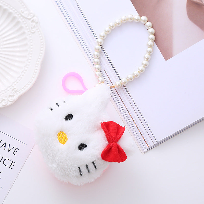 Cute Plush Stereo Zipper Mini Storage Coin Purses