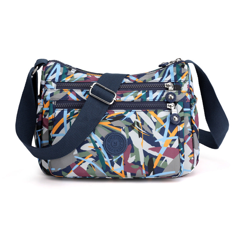 Women's Nylon Urban Simple Cloth Printed Small Shoulder Bags