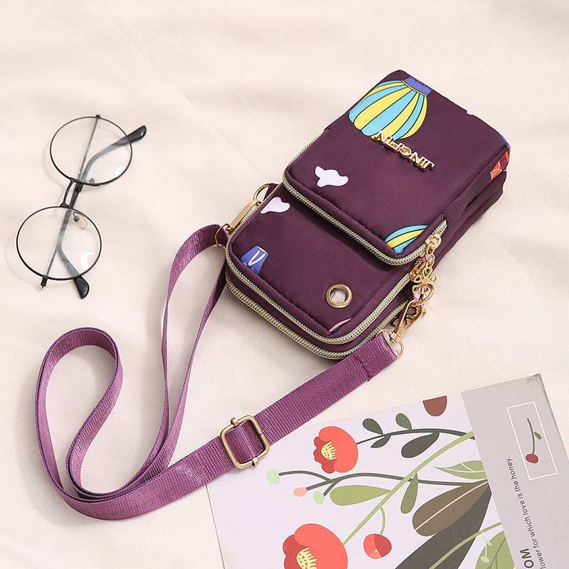 Women's Nylon Cloth Mobile Running Oxford For Phone Bags