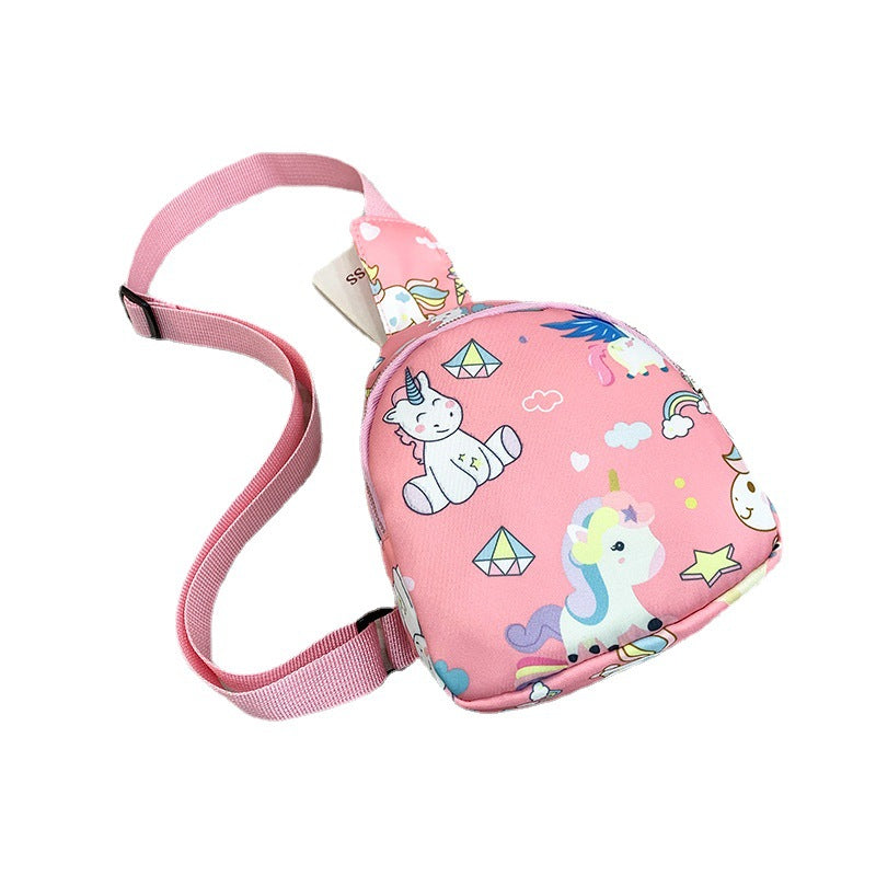 Children's Childlike Cute Dinosaur Printed Mother Boys Children's Waist Packs