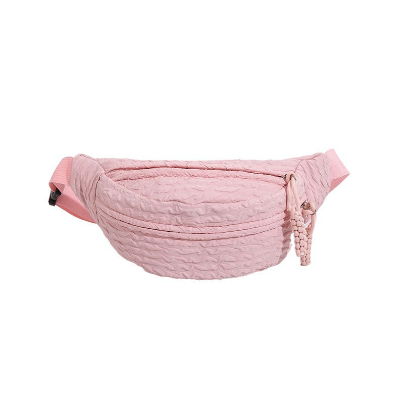 Women's Texture Design Popular Korean Versatile Dumpling Waist Packs