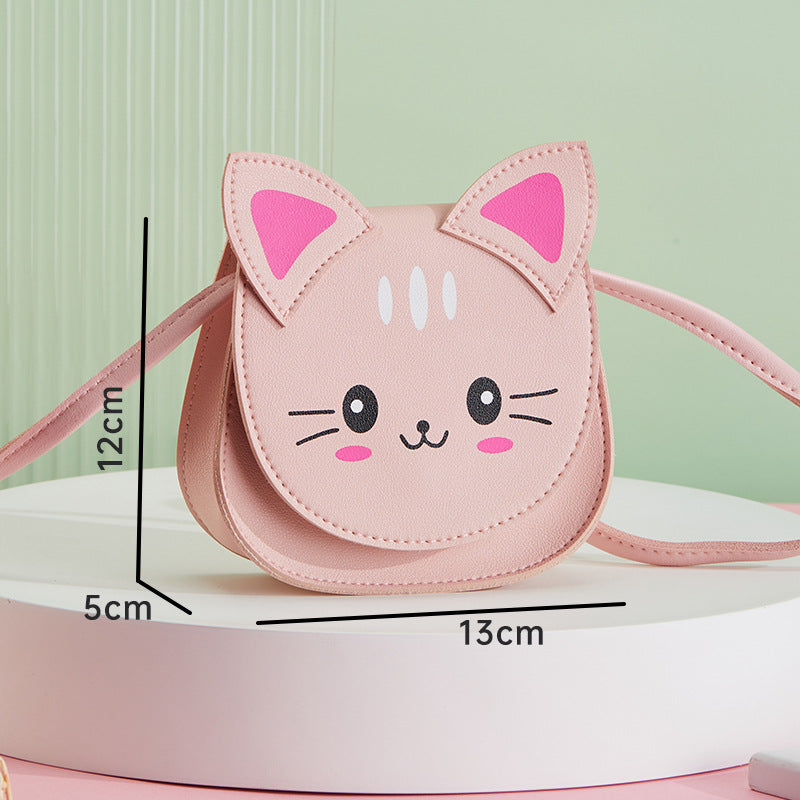 Dessin animé chat pour enfants mignon petit accessoire de mode sacs à bandoulière pour enfants