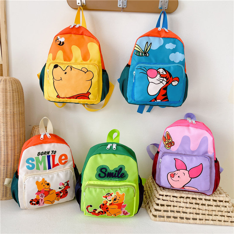 Children's Cartoon Cute Little Bear Boys Lightweight Children's Backpacks