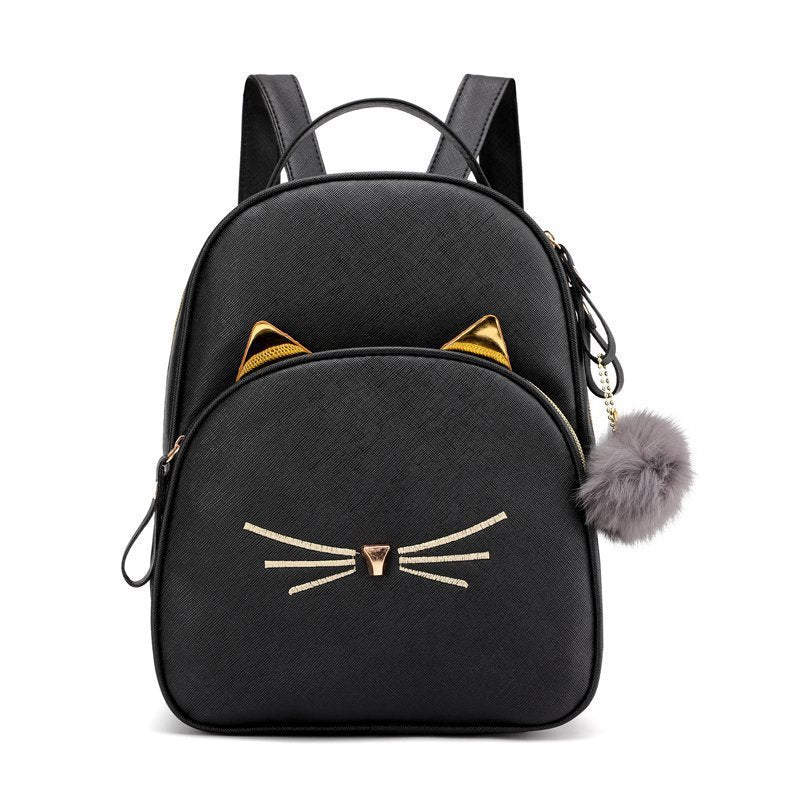 Sacs à dos en fourrure à la mode pour femmes, chat, tendance, Simple, mignon