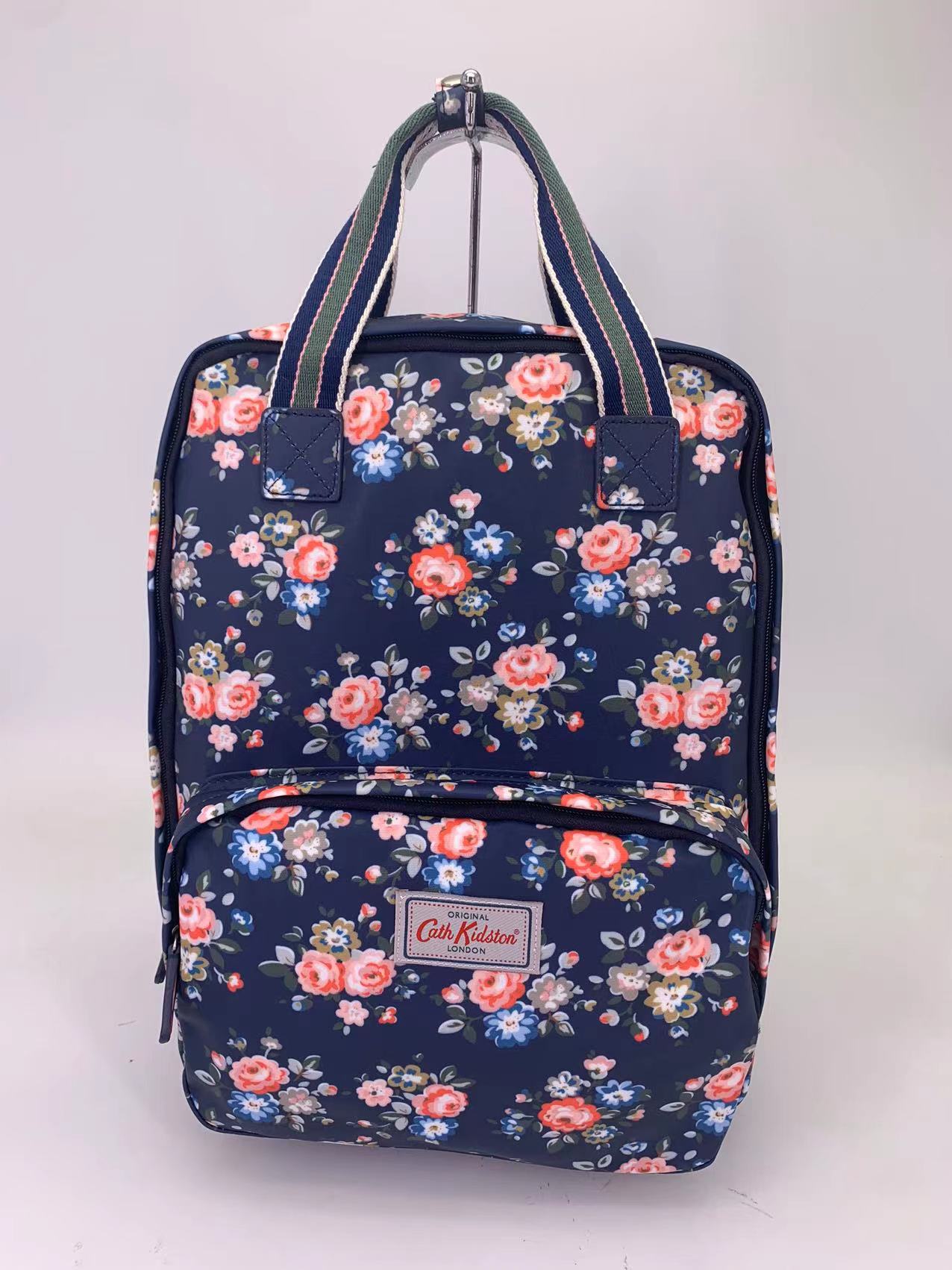 Women's British Style Retro Printed Waterproof Large Backpacks