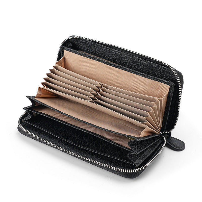 Women's Long Swiping Expanding Large Capacity Multiple Coin Purses