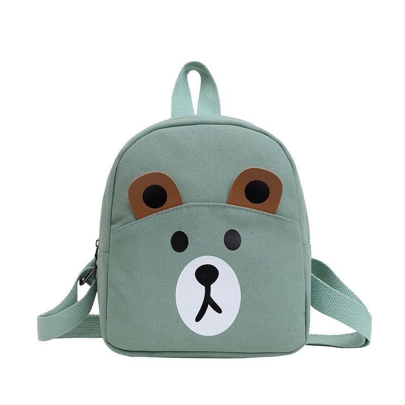 Cartoon Boys Cute Canvas Early Education Kindergarten School Bags