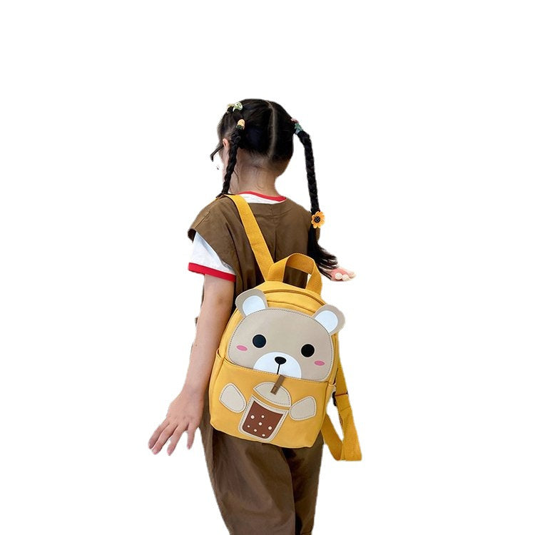 Children's Cartoon Boy Cute Bear Fashion Kindergarten School Bags